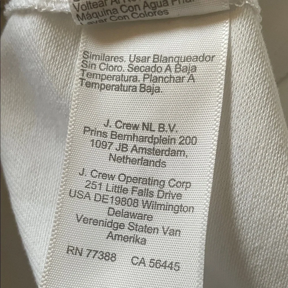 J. Crew White Casual Button Down Shirt